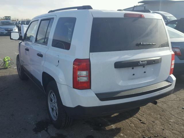 1C4NJPBA8GD703088 - 2016 JEEP PATRIOT SP WHITE photo 3