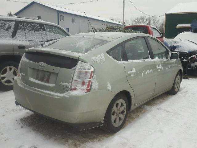 JTDKB20U573229929 - 2007 TOYOTA PRIUS GREEN photo 4