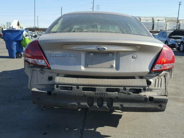 1FAFP56U96A214541 - 2006 FORD TAURUS SEL TAN photo 9