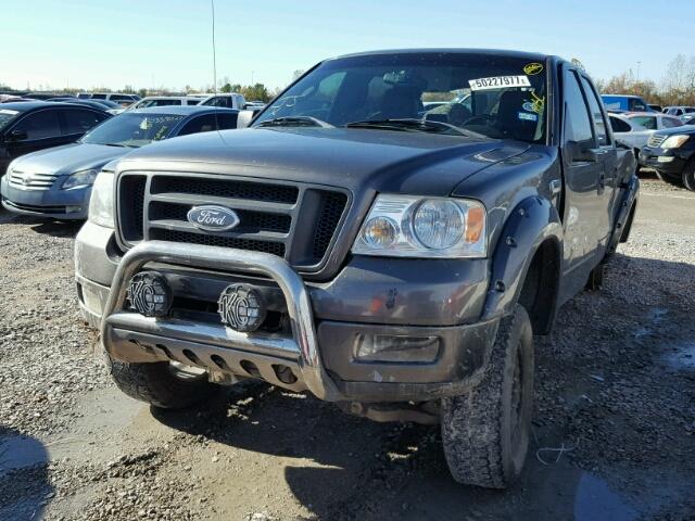 1FTPW14555FB14038 - 2005 FORD F150 SUPER GRAY photo 2