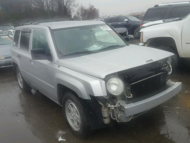 1J8FT28078D519027 - 2008 JEEP PATRIOT SP SILVER photo 1