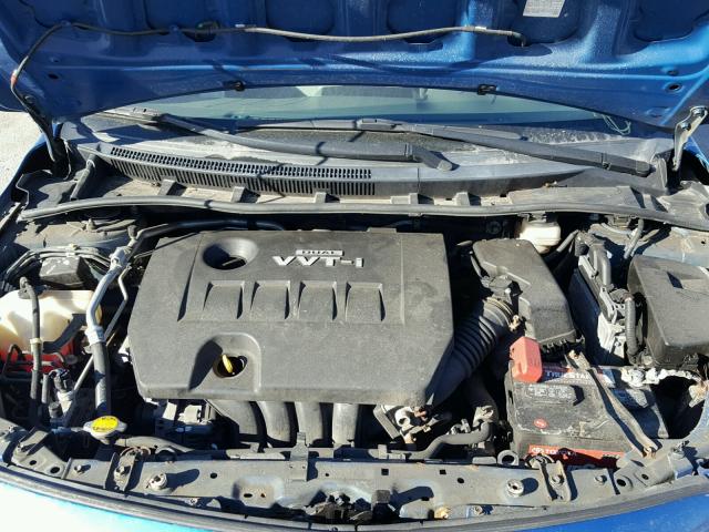 2T1BU4EE9AC421800 - 2010 TOYOTA COROLLA BA BLUE photo 7