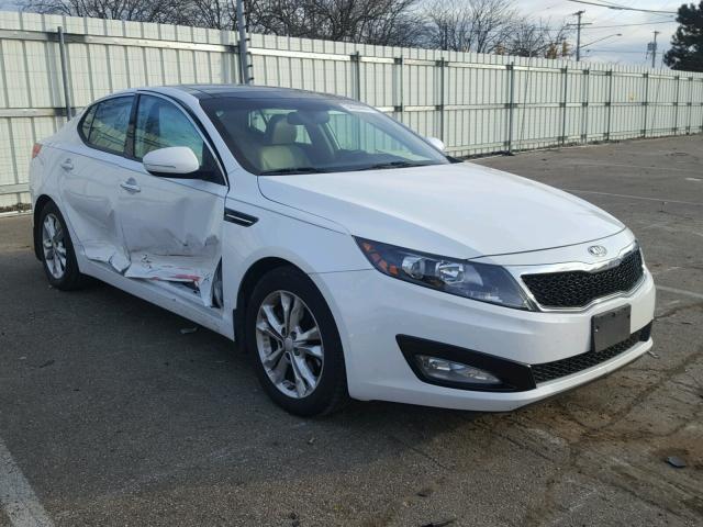 5XXGN4A70DG245842 - 2013 KIA OPTIMA EX WHITE photo 1