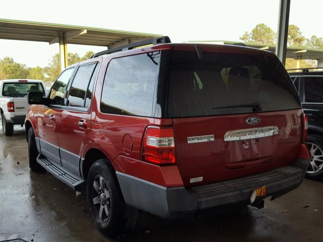 1FMFU16537LA96721 - 2007 FORD EXPEDITION RED photo 3