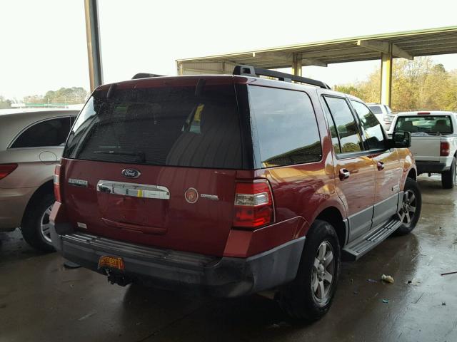 1FMFU16537LA96721 - 2007 FORD EXPEDITION RED photo 4