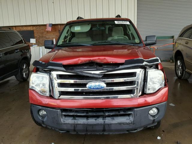 1FMFU16537LA96721 - 2007 FORD EXPEDITION RED photo 9