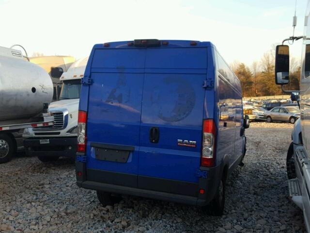 3C6TRVDG9FE507218 - 2015 RAM PROMASTER BLUE photo 4