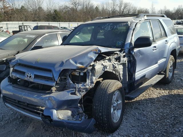 JTEZU14RX40038363 - 2004 TOYOTA 4RUNNER SR BLUE photo 2