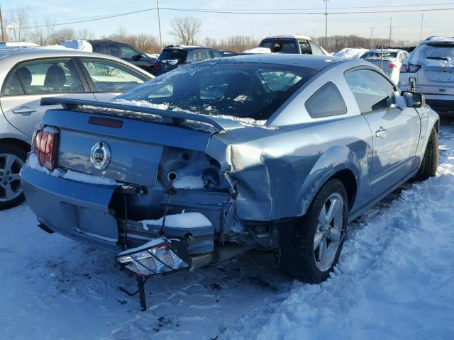 1ZVFT82H475228211 - 2007 FORD MUSTANG GT BLUE photo 4