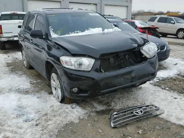 5TDDK3EH8AS014111 - 2010 TOYOTA HIGHLANDER BLACK photo 1