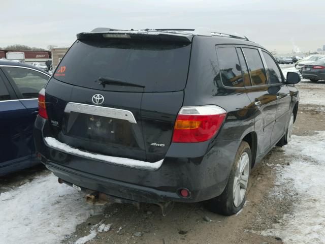 5TDDK3EH8AS014111 - 2010 TOYOTA HIGHLANDER BLACK photo 4