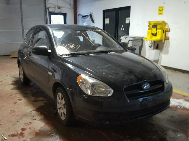 KMHCM36C98U055583 - 2008 HYUNDAI ACCENT GS BLACK photo 1