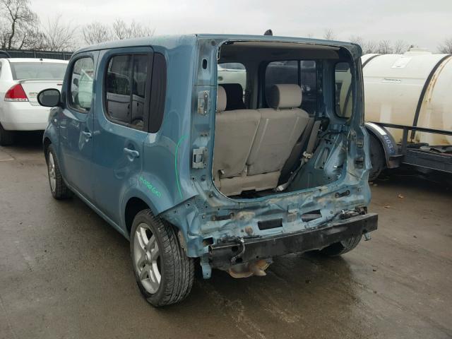 JN8AZ28R69T118918 - 2009 NISSAN CUBE BASE BLUE photo 3