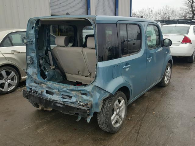 JN8AZ28R69T118918 - 2009 NISSAN CUBE BASE BLUE photo 4