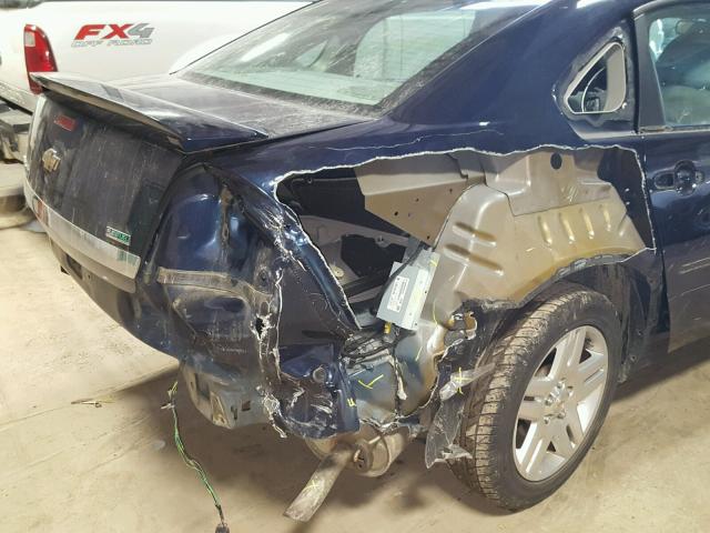 2G1WB5EK6B1278865 - 2011 CHEVROLET IMPALA LT BLUE photo 9