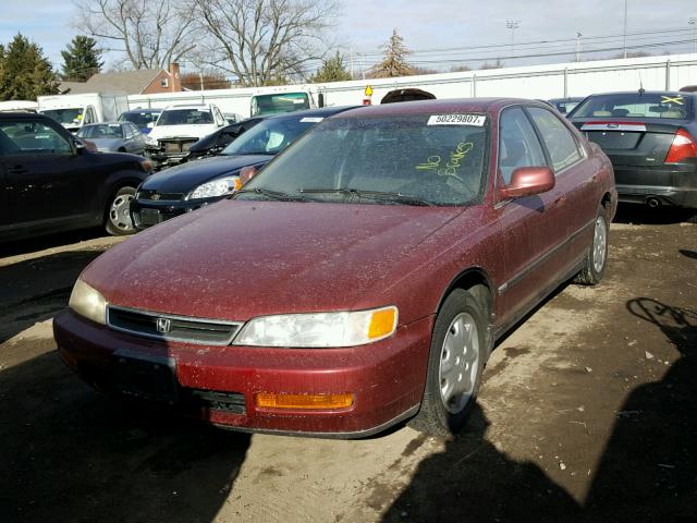 1HGCD5637TA045324 - 1996 HONDA ACCORD LX RED photo 2