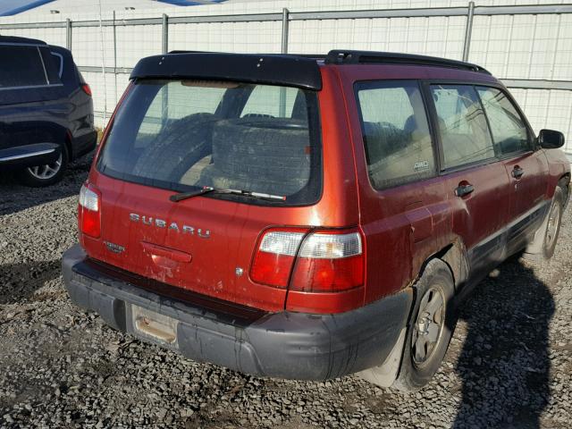JF1SF635X1H726278 - 2001 SUBARU FORESTER L RED photo 4