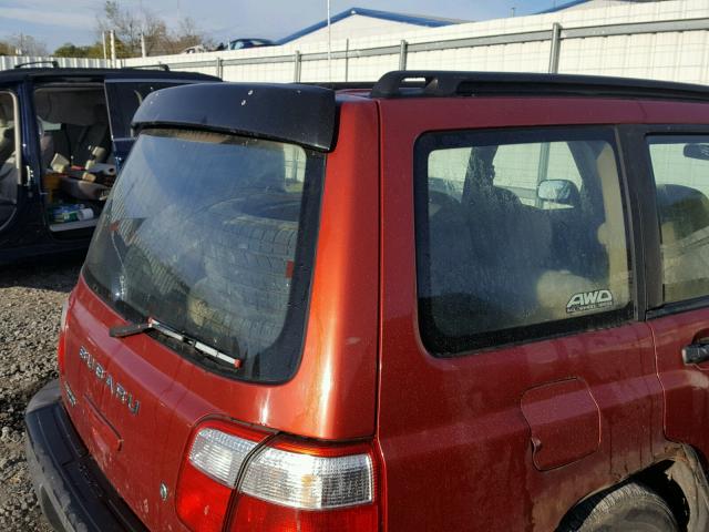 JF1SF635X1H726278 - 2001 SUBARU FORESTER L RED photo 9