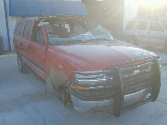 3GNEC16T31G105446 - 2001 CHEVROLET SUBURBAN C RED photo 1