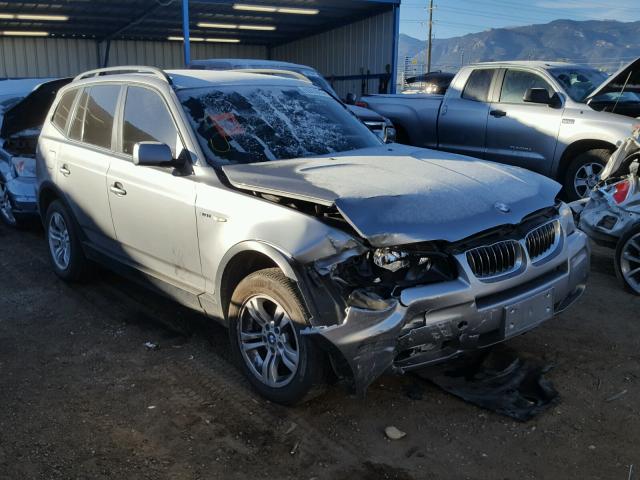 WBXPA93426WG87945 - 2006 BMW X3 3.0I SILVER photo 1