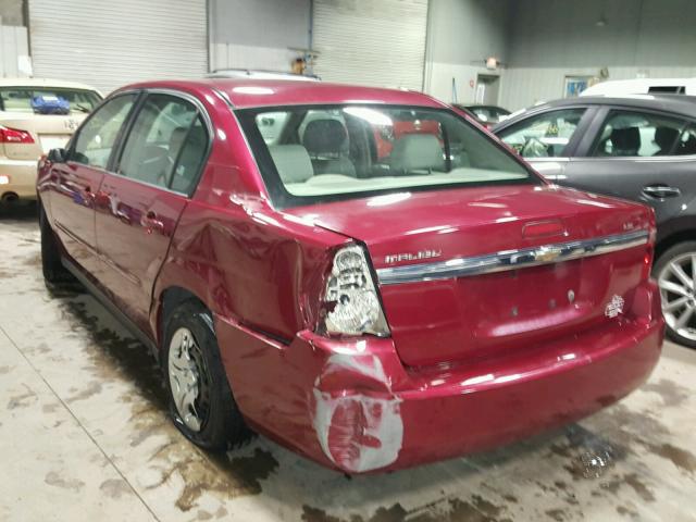 1G1ZS58F87F260282 - 2007 CHEVROLET MALIBU LS წითელი ფოტო 3
