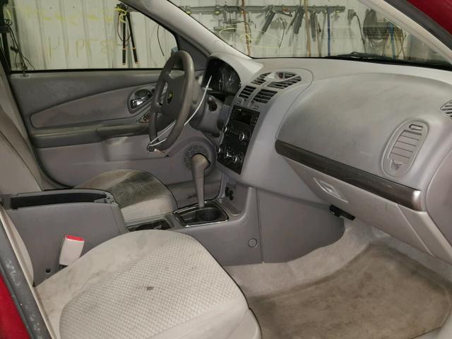 1G1ZS58F87F260282 - 2007 CHEVROLET MALIBU LS წითელი ფოტო 5