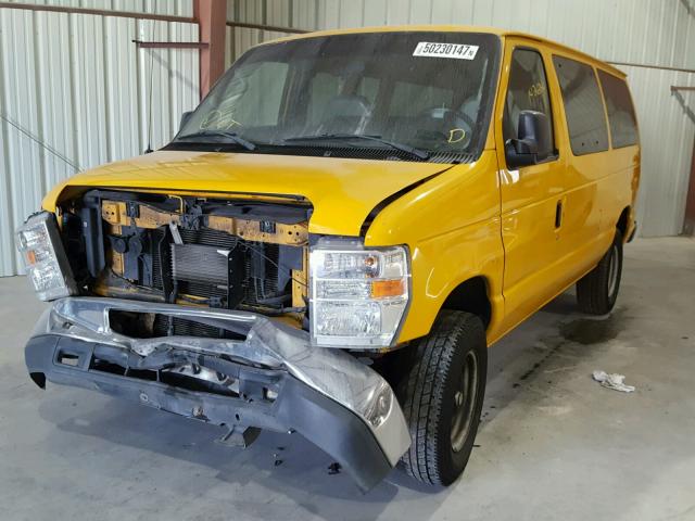 1FTNE2EL9CDA34957 - 2012 FORD ECONOLINE YELLOW photo 2