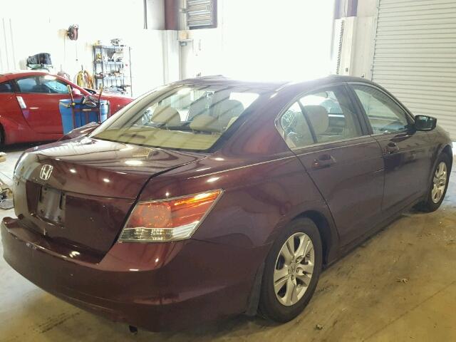 JHMCP26438C072771 - 2008 HONDA ACCORD LXP RED photo 4