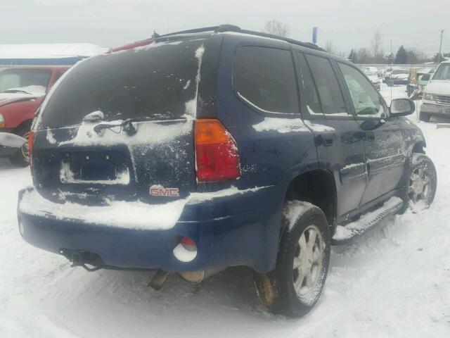 1GKDT13S642442128 - 2004 GMC ENVOY BLUE photo 4