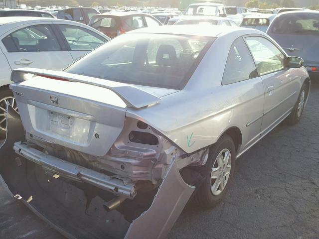 1HGEM21553L080027 - 2003 HONDA CIVIC LX SILVER photo 4