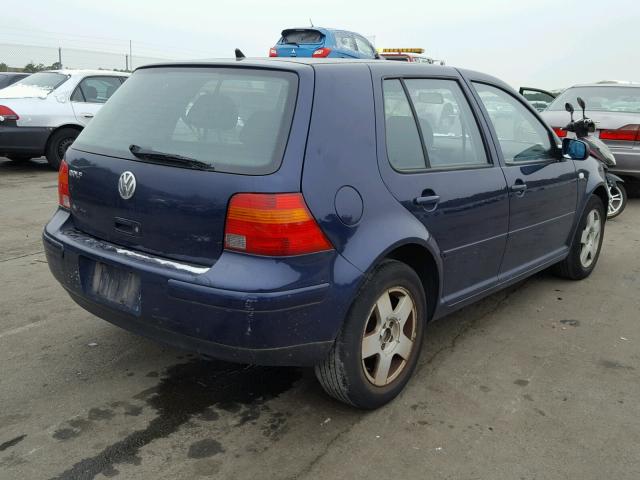 9BWGT21J914004685 - 2001 VOLKSWAGEN GOLF GLS BLUE photo 4