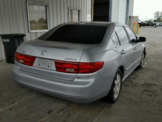 1HGCM665X5A075587 - 2005 HONDA ACCORD EX SILVER photo 4