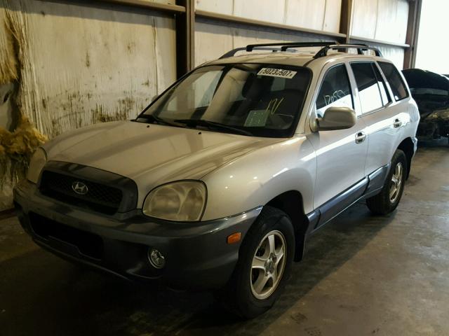 KM8SC83D21U117789 - 2001 HYUNDAI SANTA FE G SILVER photo 2