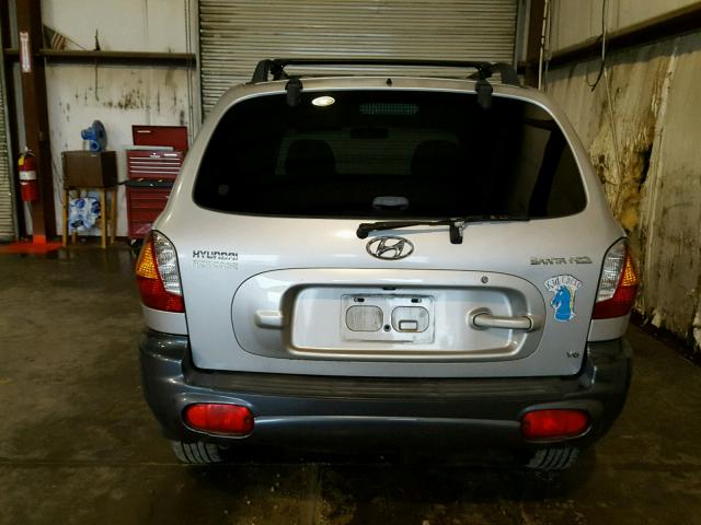 KM8SC83D21U117789 - 2001 HYUNDAI SANTA FE G SILVER photo 9