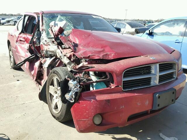 2B3KA43GX7H704901 - 2007 DODGE CHARGER SE RED photo 1