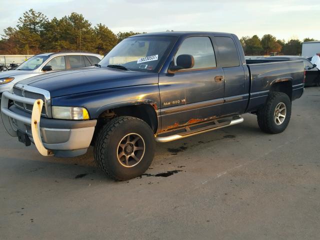 1B7HF13Z51J585705 - 2001 DODGE RAM 1500 BLUE photo 2