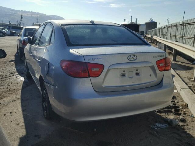 KMHDU46D17U080933 - 2007 HYUNDAI ELANTRA GL SILVER photo 3