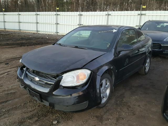 1G1AL18F467669312 - 2006 CHEVROLET COBALT LT BLACK photo 2