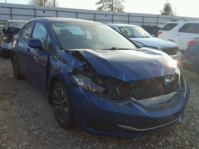 19XFB2F89DE026378 - 2013 HONDA CIVIC EX ლურჯი ფოტო 1