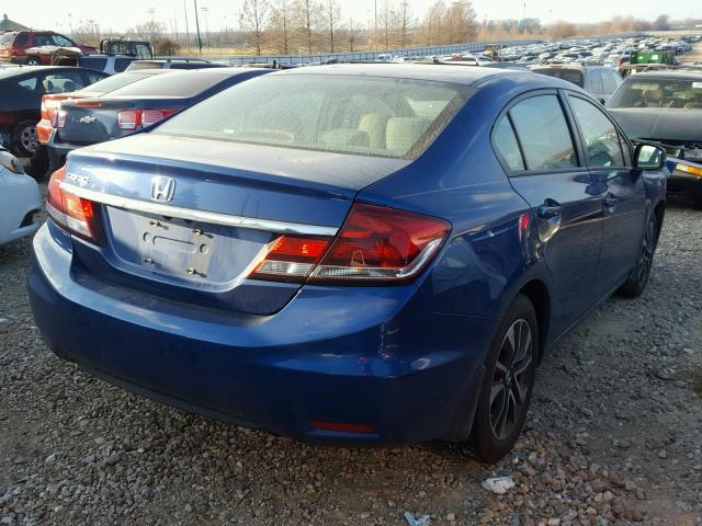 19XFB2F89DE026378 - 2013 HONDA CIVIC EX ლურჯი ფოტო 4