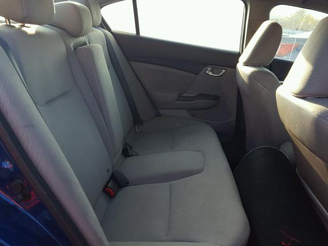 19XFB2F89DE026378 - 2013 HONDA CIVIC EX ლურჯი ფოტო 6