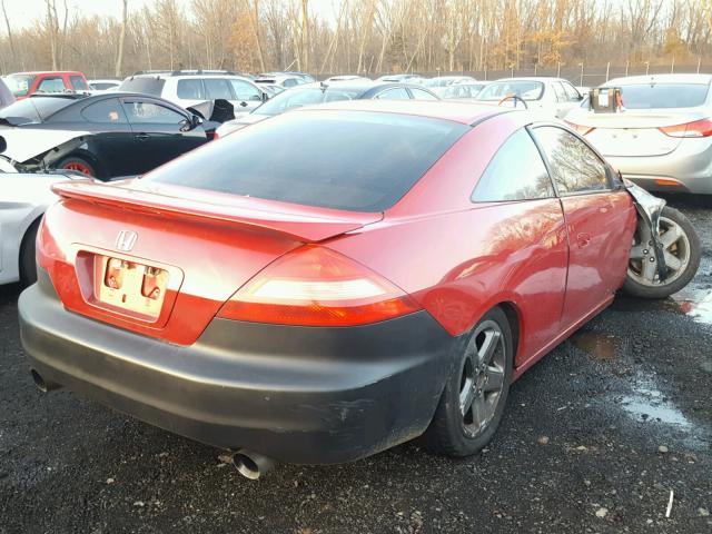 1HGCM81603A036256 - 2003 HONDA ACCORD EX RED photo 4