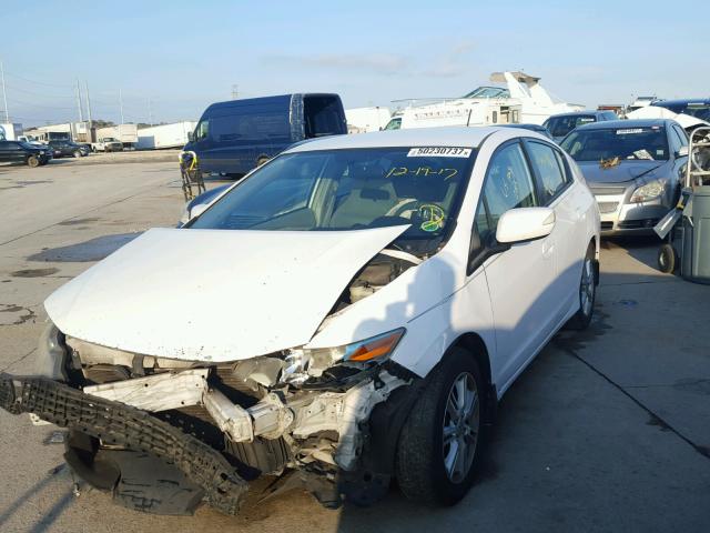 JHMZE2H77AS020577 - 2010 HONDA INSIGHT EX WHITE photo 2