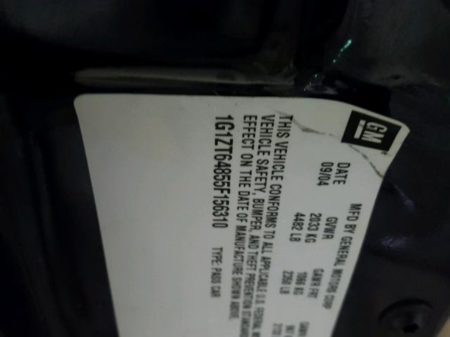 1G1ZT64855F156310 - 2005 CHEVROLET MALIBU MAX 蓝色 照片 10