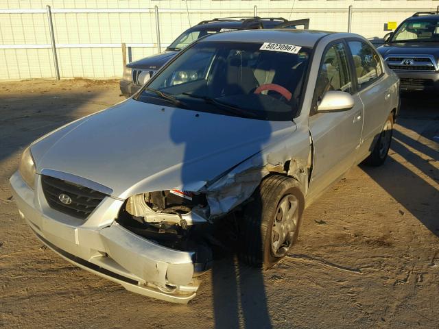 KMHDN46D76U364899 - 2006 HYUNDAI ELANTRA GL GRAY photo 2