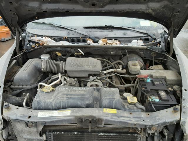 1D7HG48N64S573989 - 2004 DODGE DAKOTA QUA GRAY photo 7