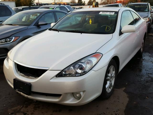 4T1CE38P75U535162 - 2005 TOYOTA CAMRY SOLA WHITE photo 2