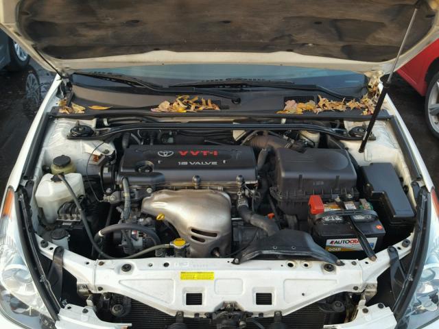 4T1CE38P75U535162 - 2005 TOYOTA CAMRY SOLA WHITE photo 7