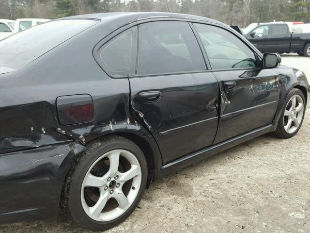 4S3BL676154224553 - 2005 SUBARU LEGACY GT BLACK photo 9