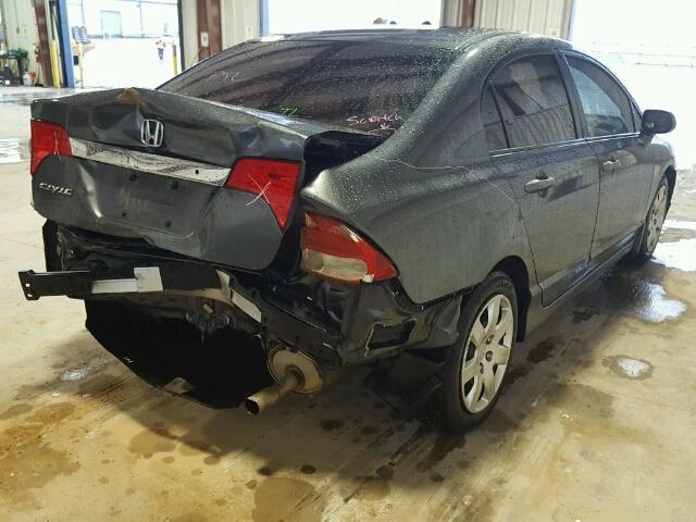 2HGFA1F53AH553529 - 2010 HONDA CIVIC LX GRAY photo 4